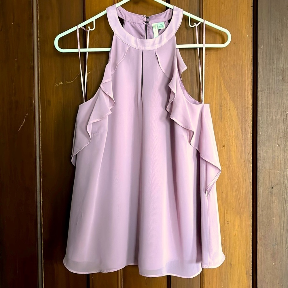 Lauren Conrad Runway Pastel Ruffle Top